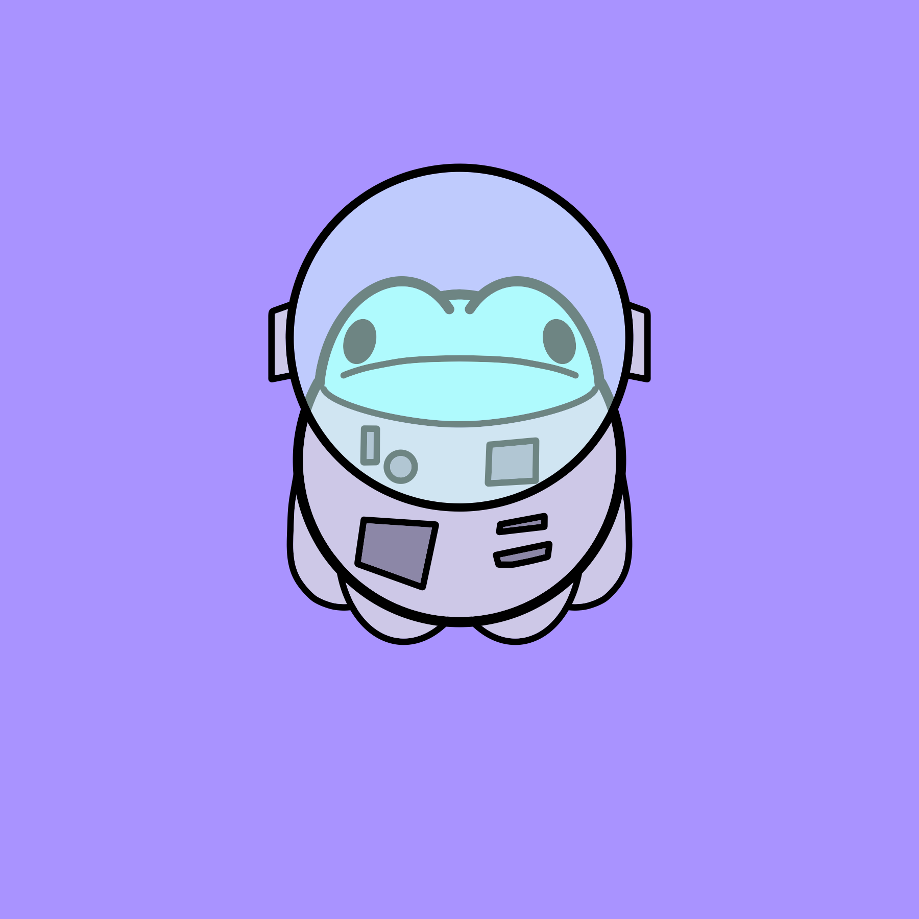 Space Frog Print