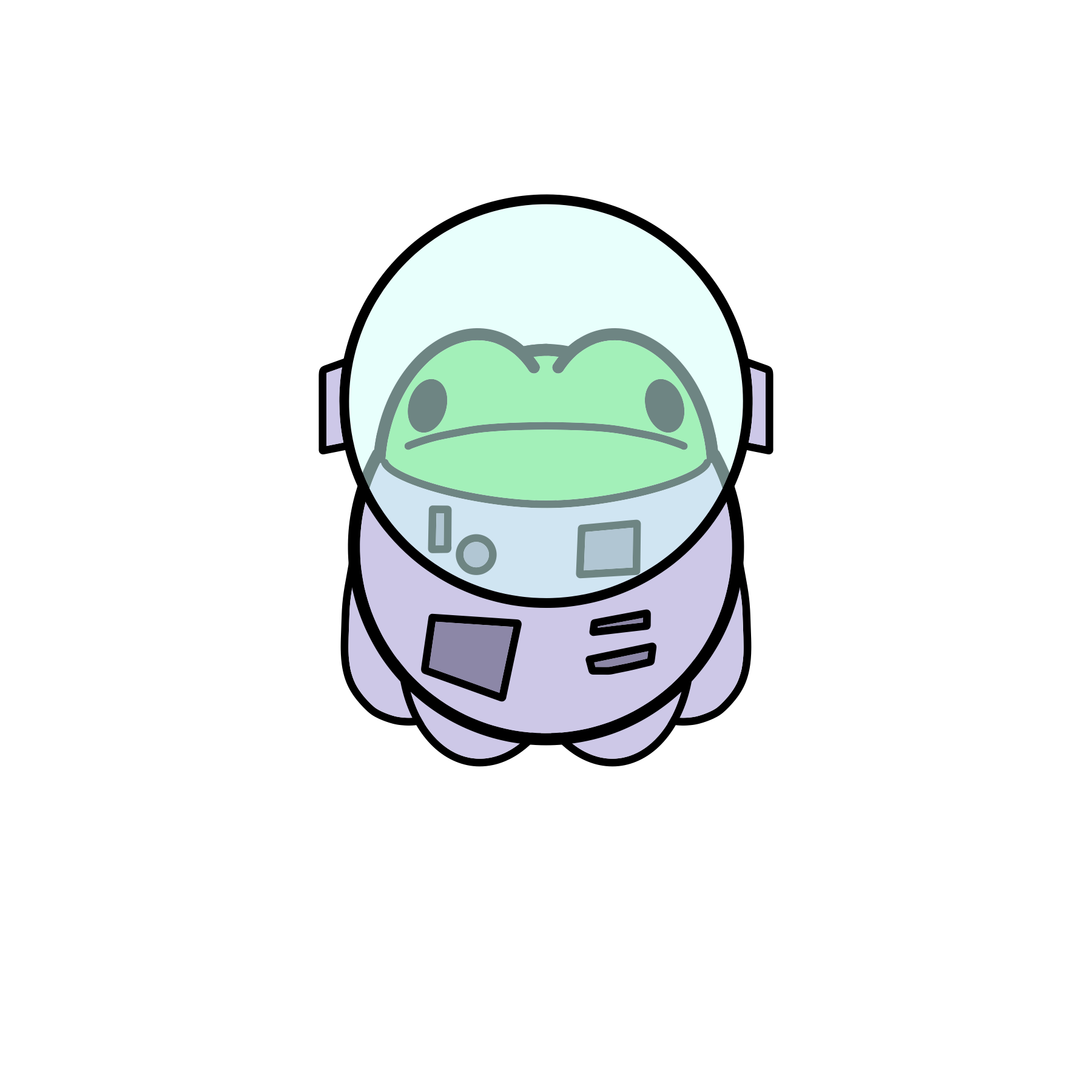 Space Frog Print