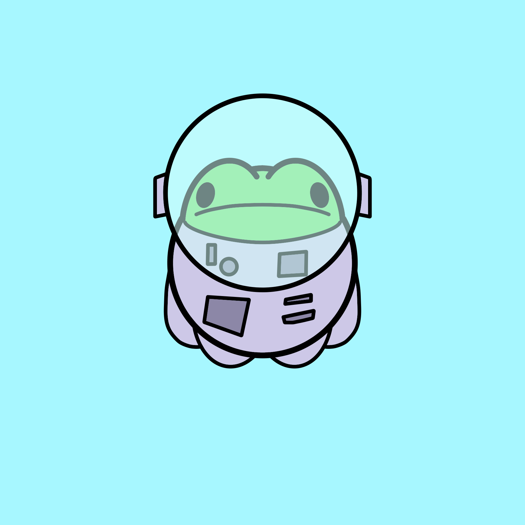 Space Frog Print