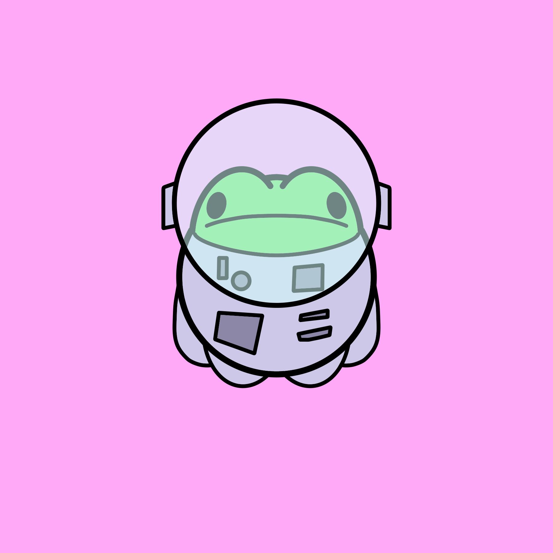 Space Frog Print