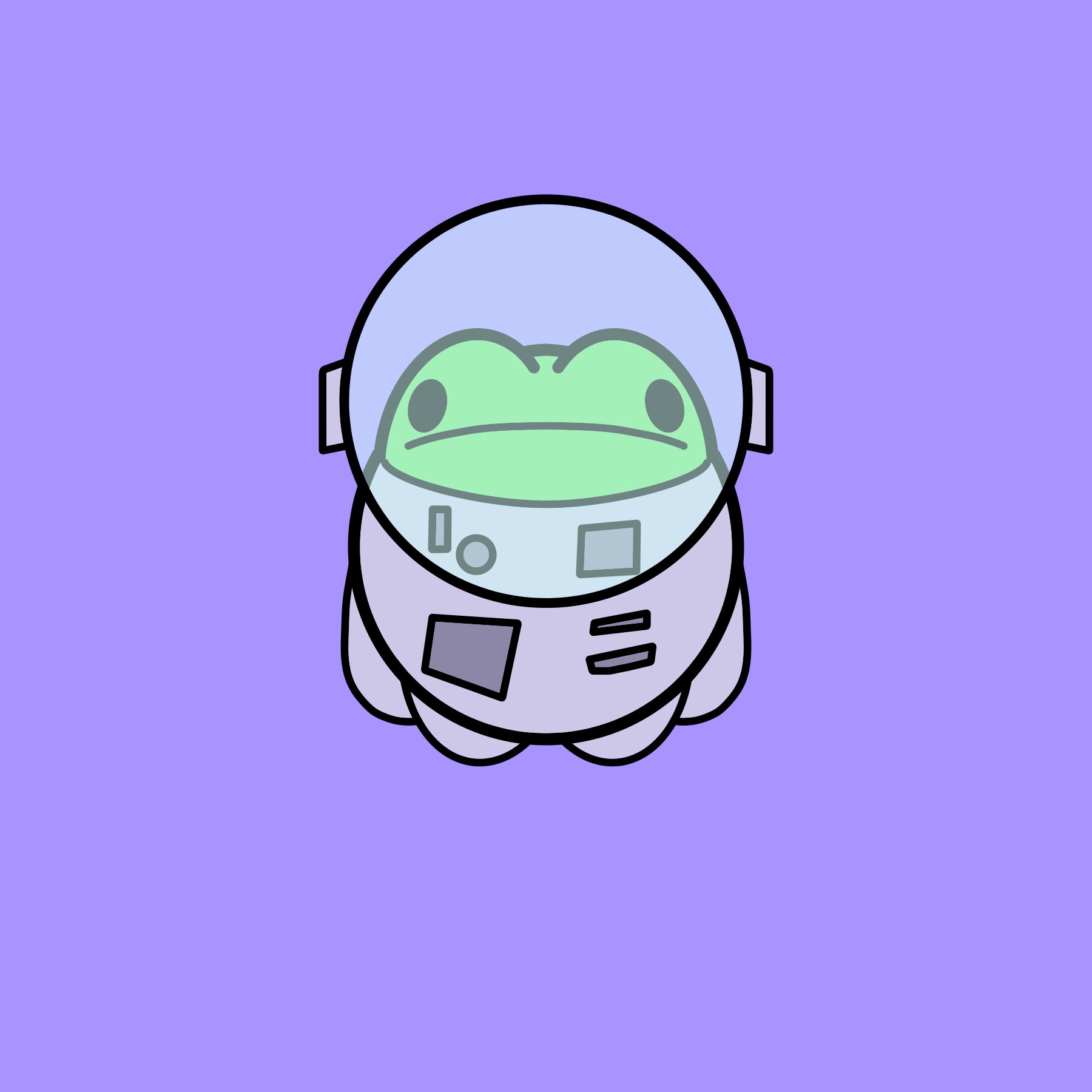 Space Frog Print