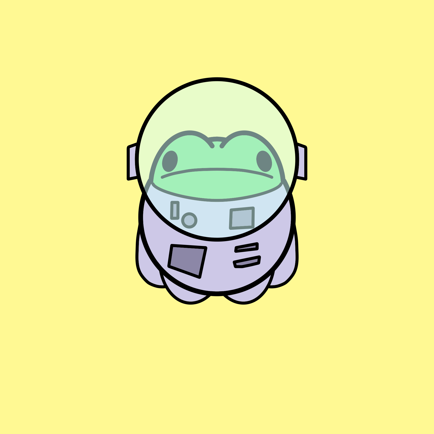 Space Frog Print