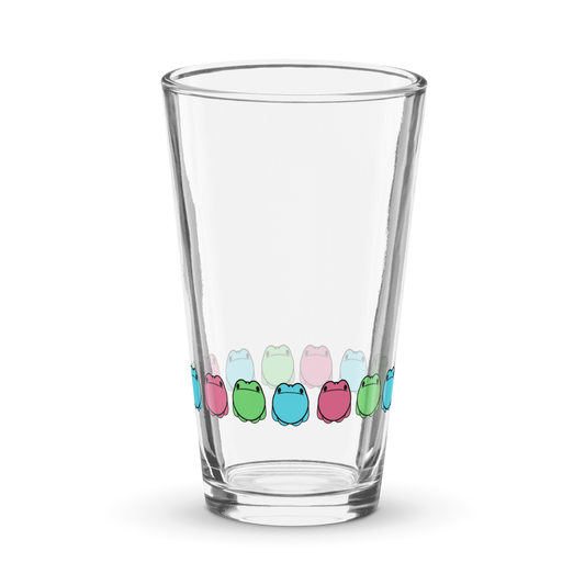 Trio Frog Pint Glass