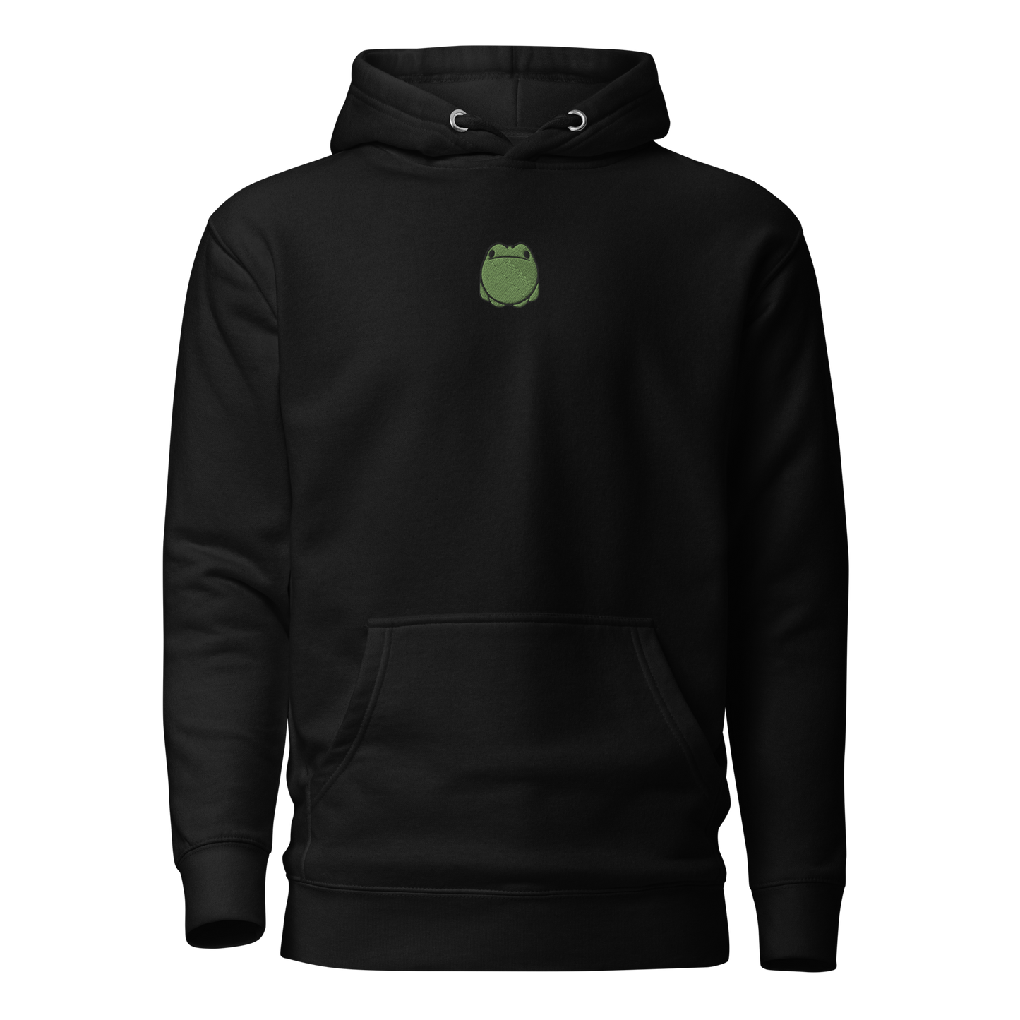 Embroidered Green Frog Hoodie