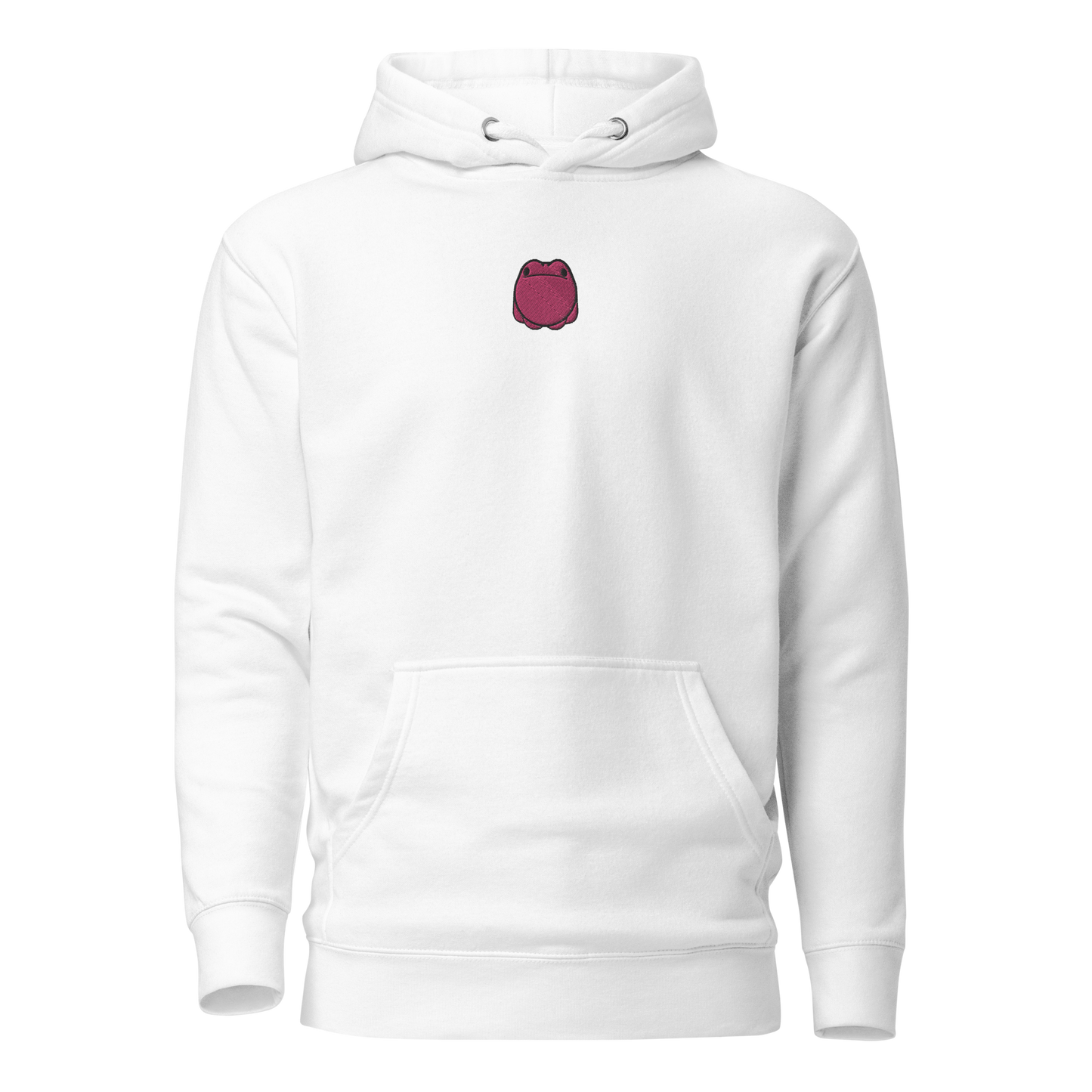 Embroidered Pink Frog Hoodie