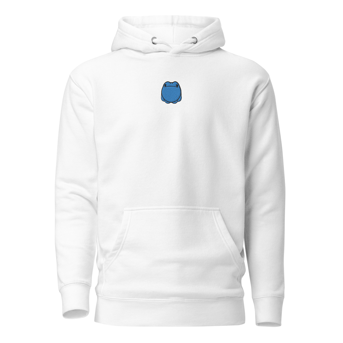 Embroidered Blue Frog Hoodie