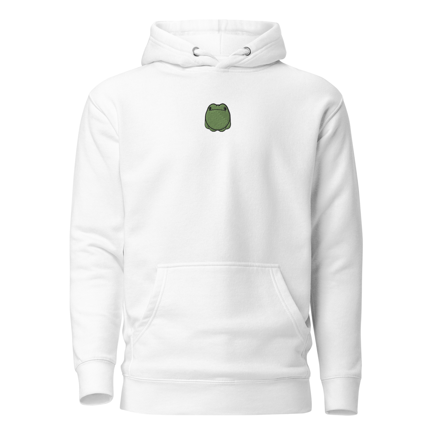 Embroidered Green Frog Hoodie